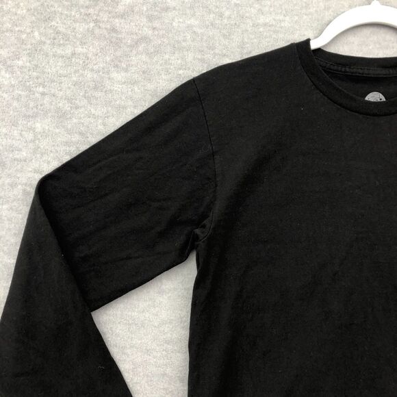 Bucees T Shirt Adult Size Small UFO Out of This World Long SLeeve Black Cotton - Picture 2 of 16